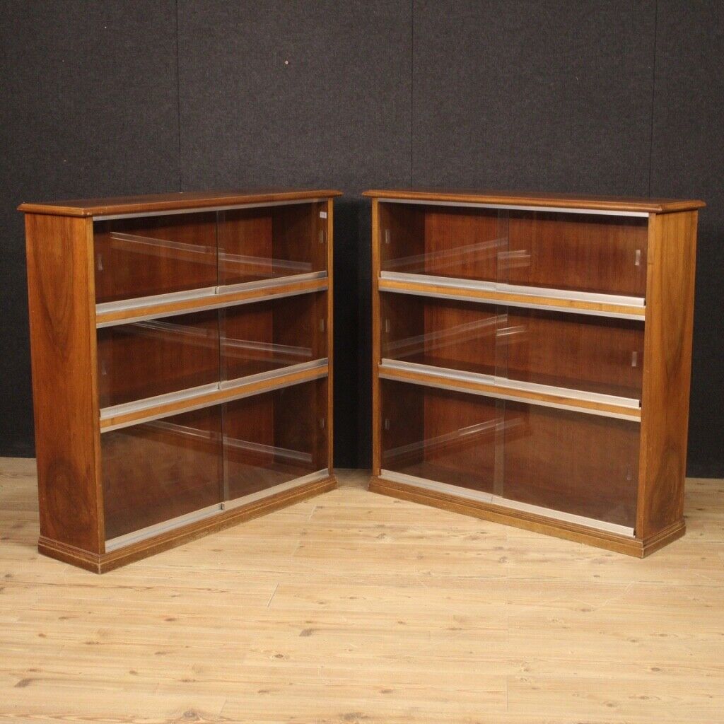 Paar Vitrinen Bücherschränke Möbeln Schränke Aus Holz Vintage Design Modern 900